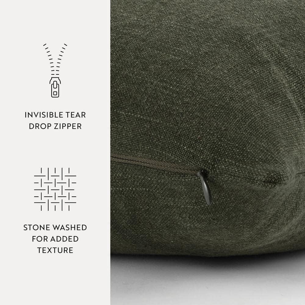 Solid Cotton Throw Pillow