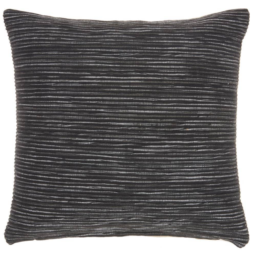 Nourison Life Styles Charcoal Decorative Throw Pillow , 18"X18"