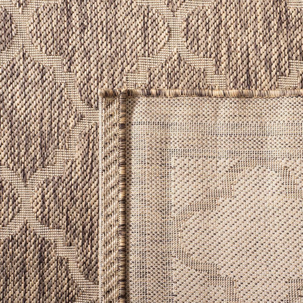 Courtyard CY6918 Power Loomed Indoor/Outdoor Area Rug - Brown/Bone - 4'x5'7" - Safavieh.