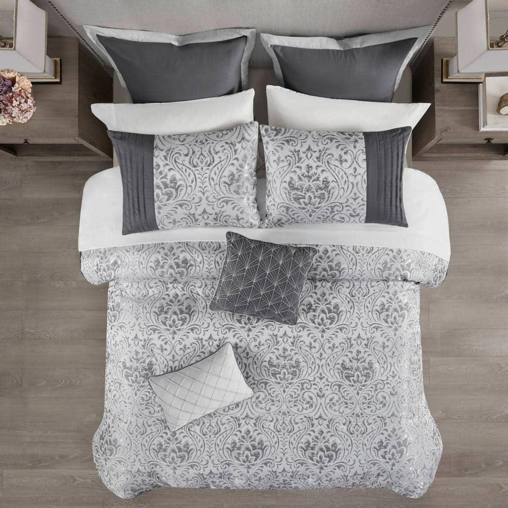 Emilia 12 Piece Jacquard Comforter Set with Bed Sheets