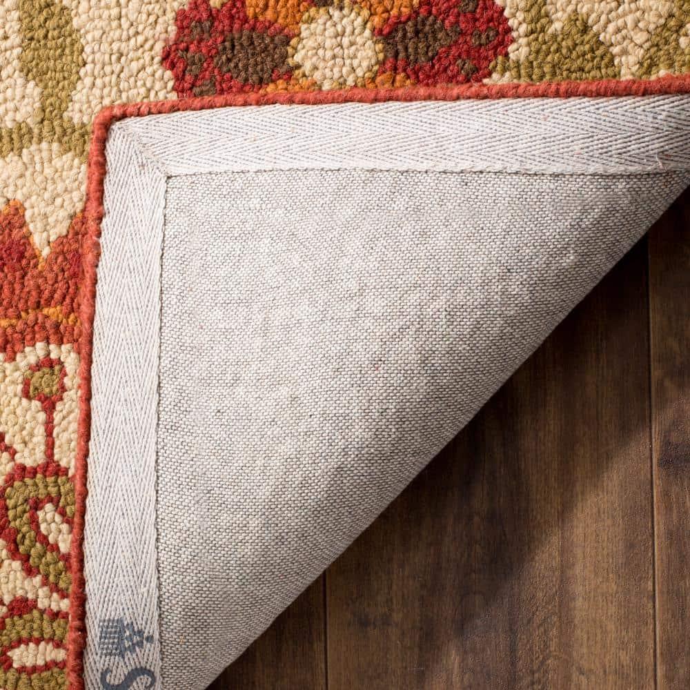 Blossom BLM862 Hand Hooked Area Rug - Beige/Multi - 8'x10' - Safavieh.