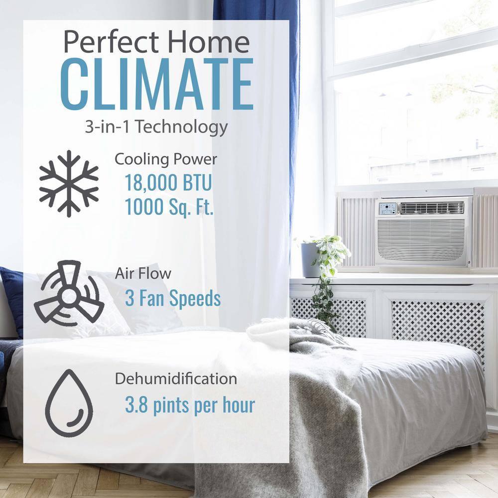 18,000 BTU Window Air Conditioner with Remote