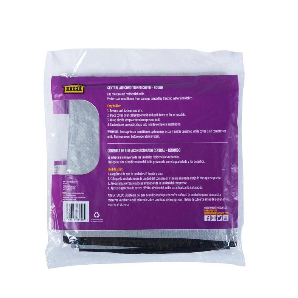 M-D Building Products 03426 Silver Air Conditioning Cover for Central Round Units