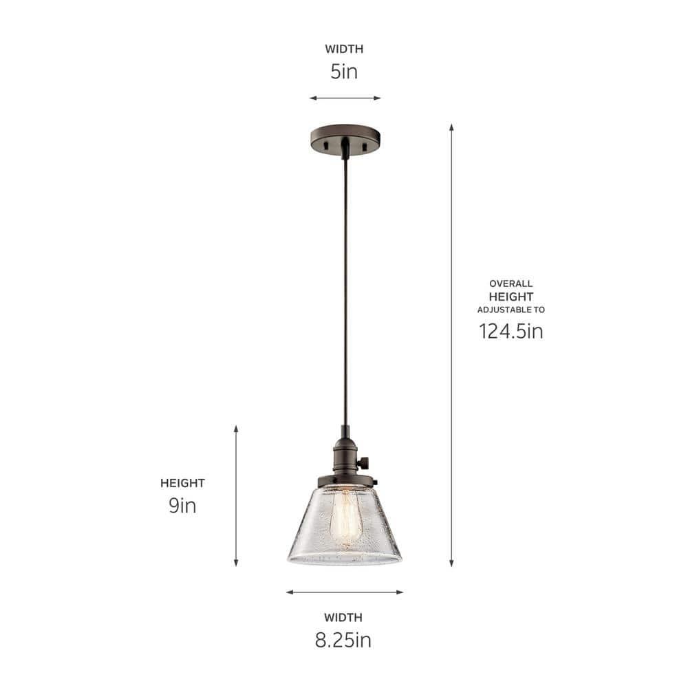 Kichler Lighting Avery 1 - Light Pendant in  Olde Bronze