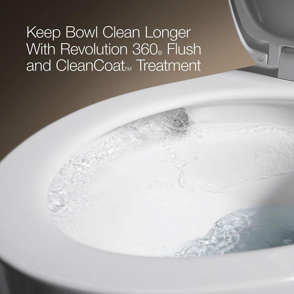 Santa Rosa Comfort Height One-Piece Compact Elongated 1.28 Gpf Toilet With Revolution 360 Swirl Flushing Technology