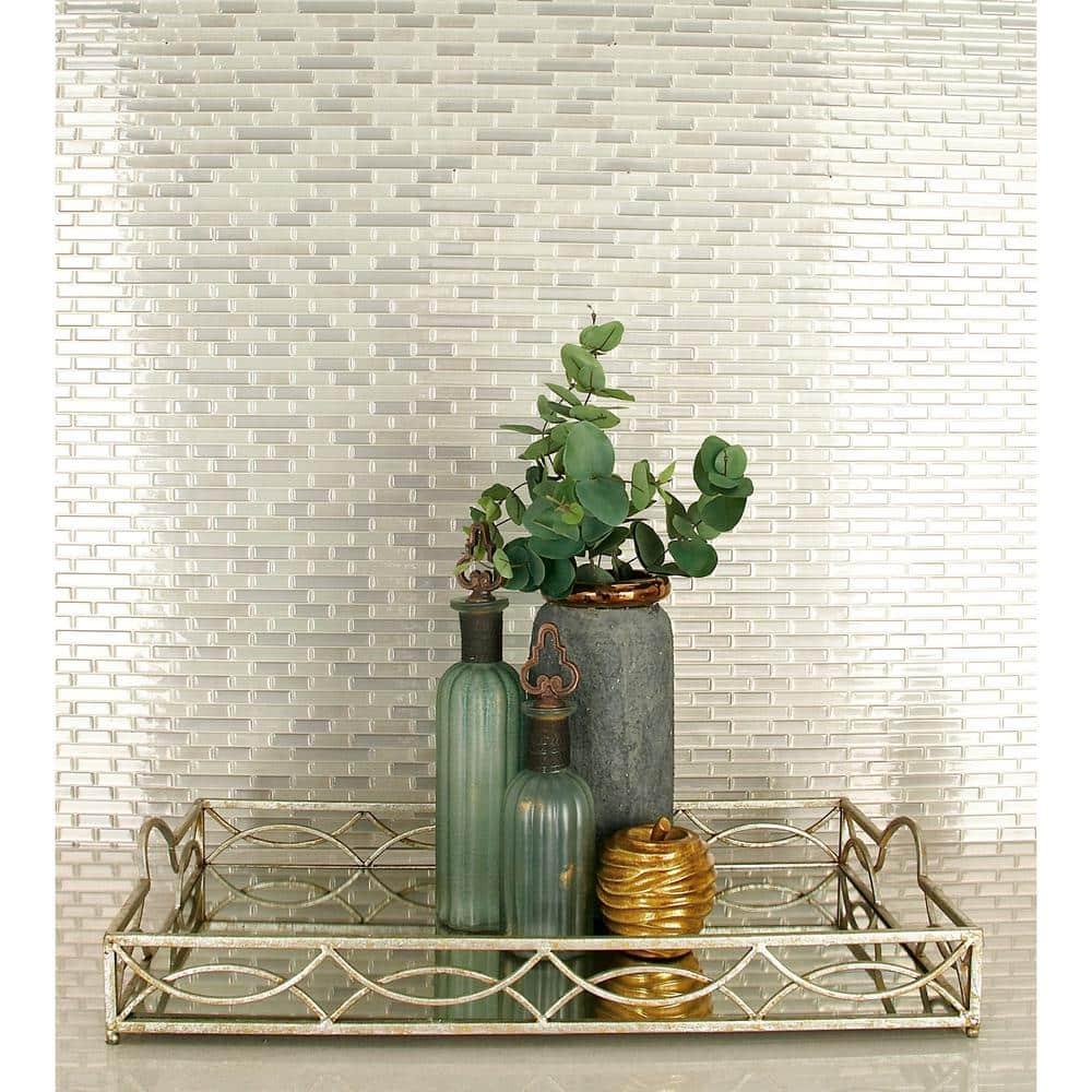 Modern Reflections Rustic Iron Tray (25") - Olivia & May