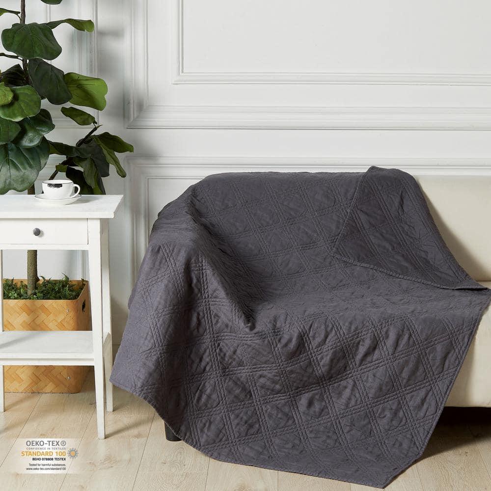 Levtex home Washed Linen Quilted Throw