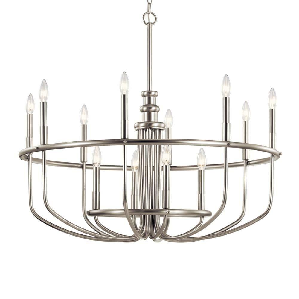 Kichler Lighting Capitol Hill 2 - Light Chandelier in  Brushed Nickel