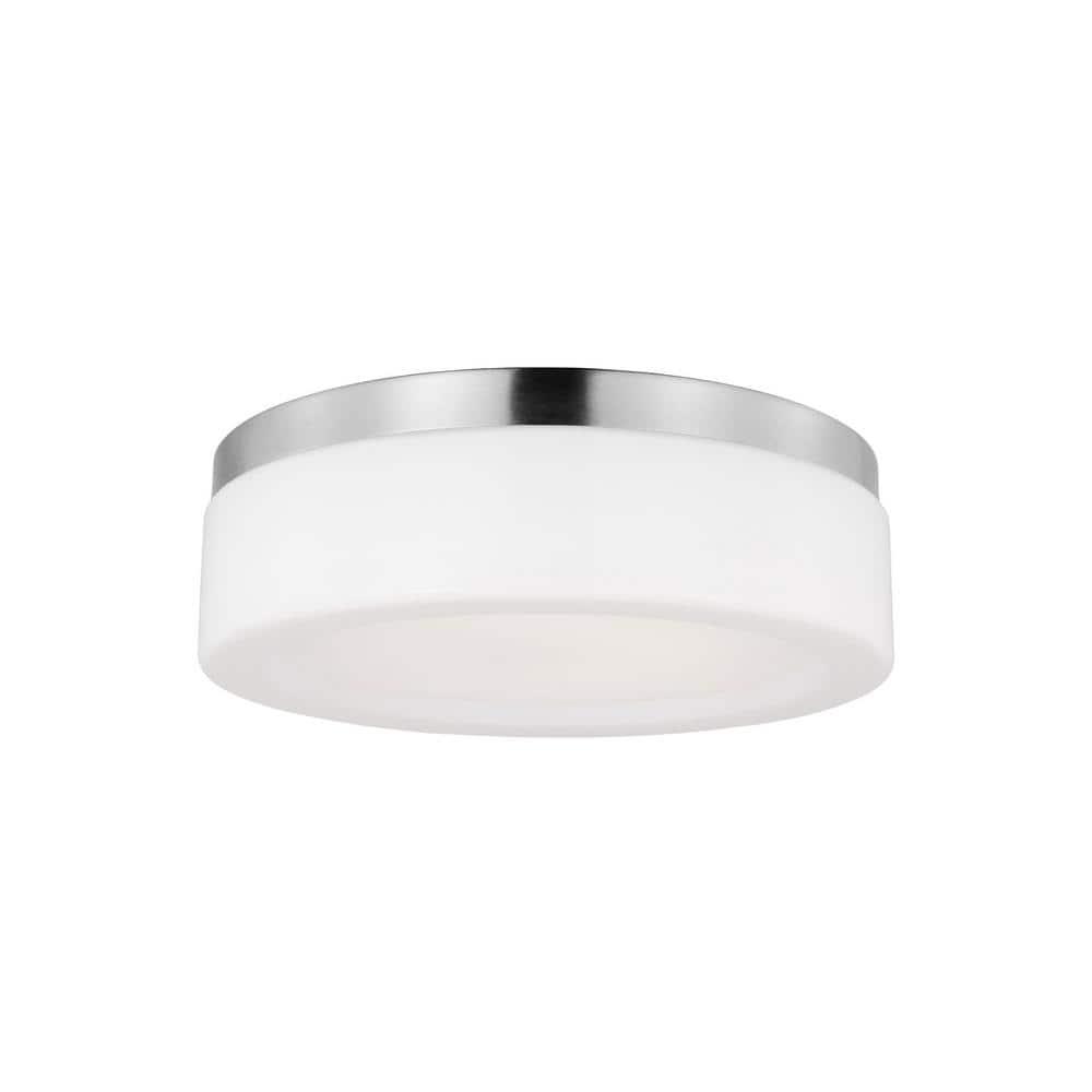 Helmes Single Light Glass LED Flush Mount