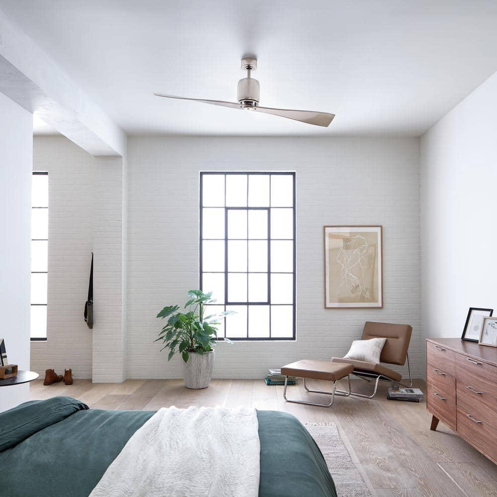Ceiling Fan with Contemporary Inspirations 16 inches Tall By 60 inches Wide-Polished Nickel Finish Bailey Street Home 147-Bel-1044607
