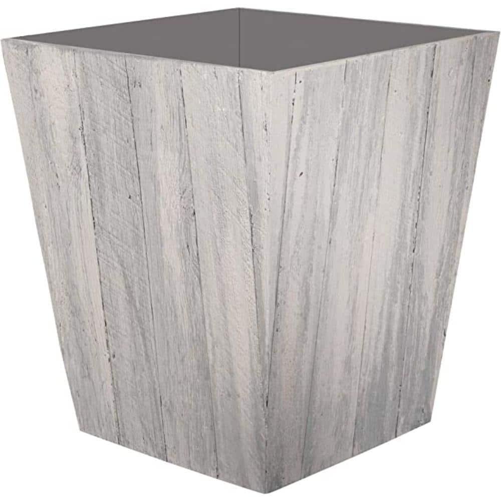 Suncast Suncast Farmington Decorative Rustic Wood Finish Garden Planter
