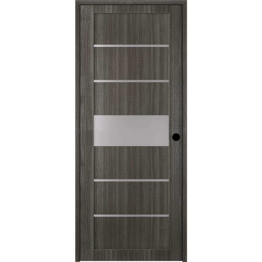 Belldinni Siah DIY-Friendly Solid Manufactured Wood and Glass Paneled Prefinished Standard Door