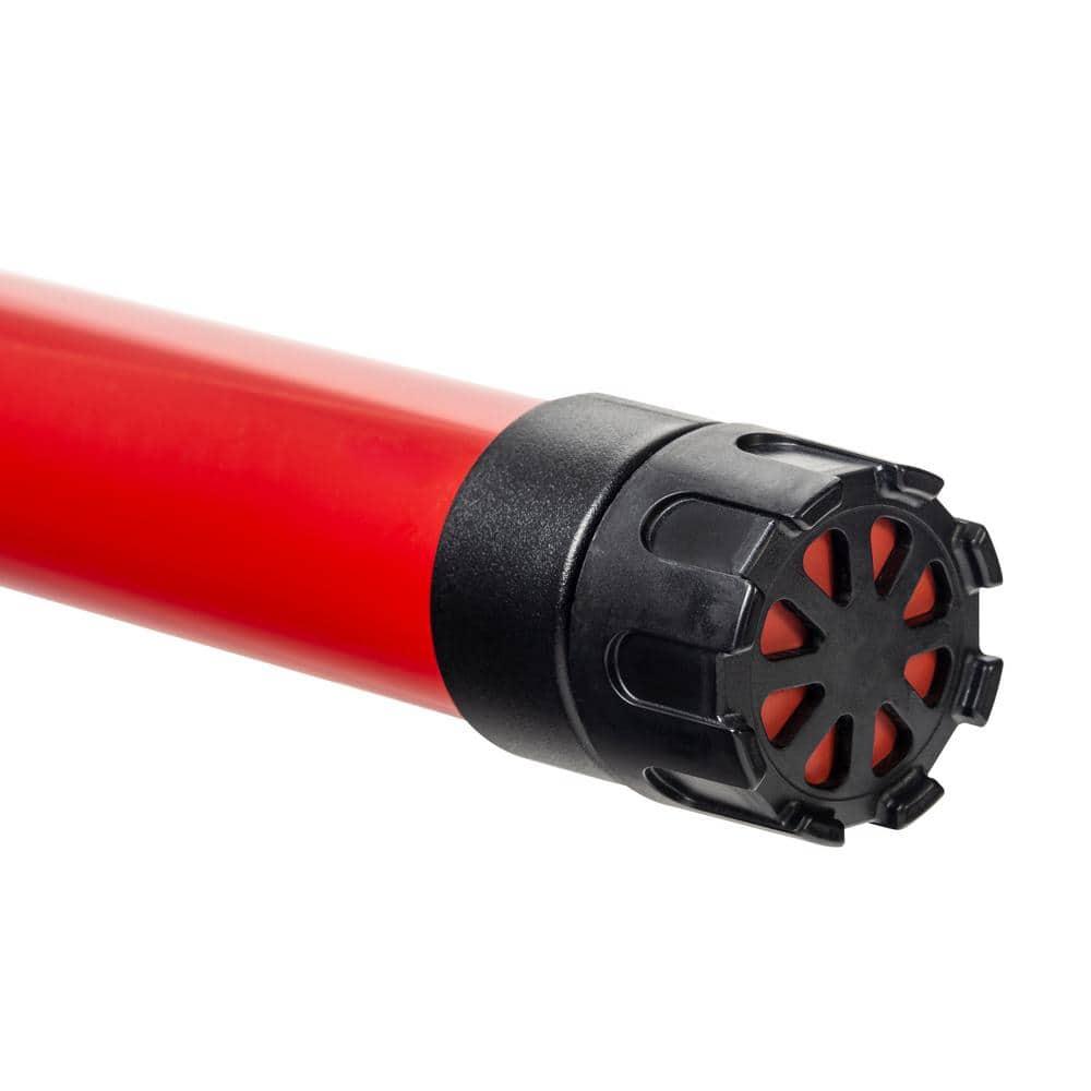 Red 36" x 72" Plastic Hand Pump Siphon with Flexible Hose