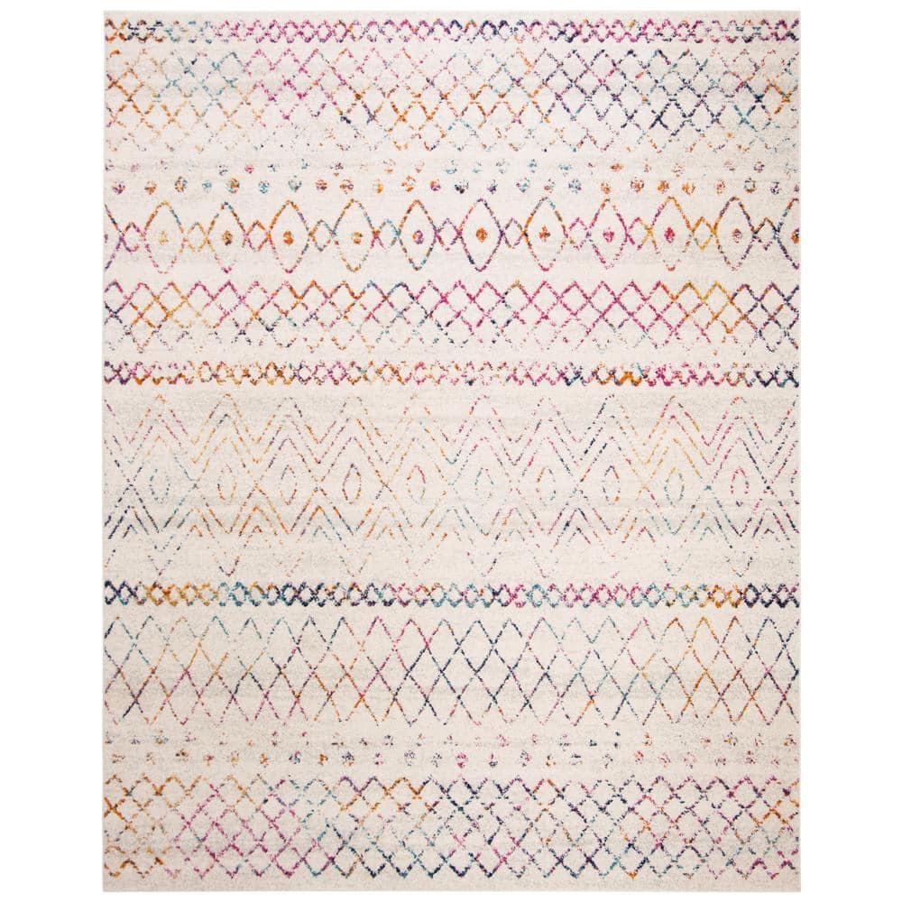 Madison 700 MAD798 Power Loomed Indoor Area Rug - Ivory/Fuchsia - 9'x12' - Safavieh