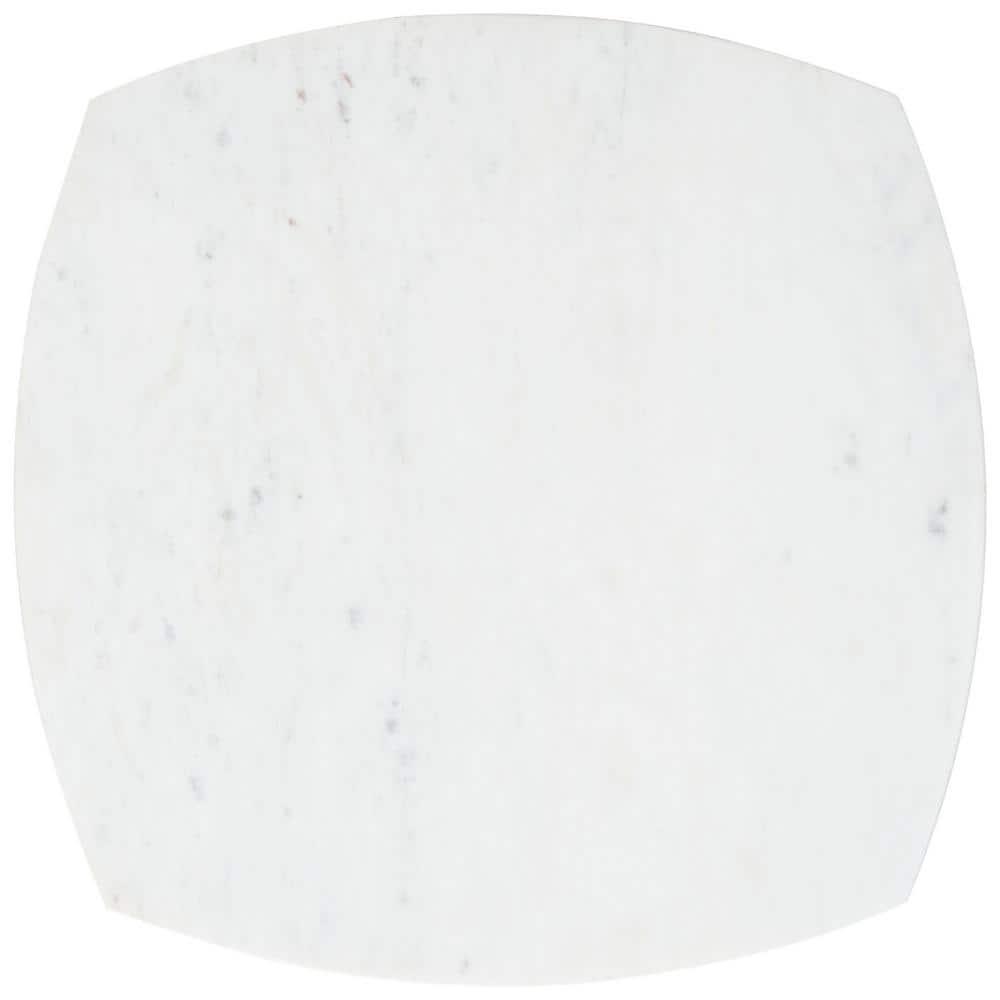 Lara Marble Side Table - ACC9000B - White Washed/White - Safavieh