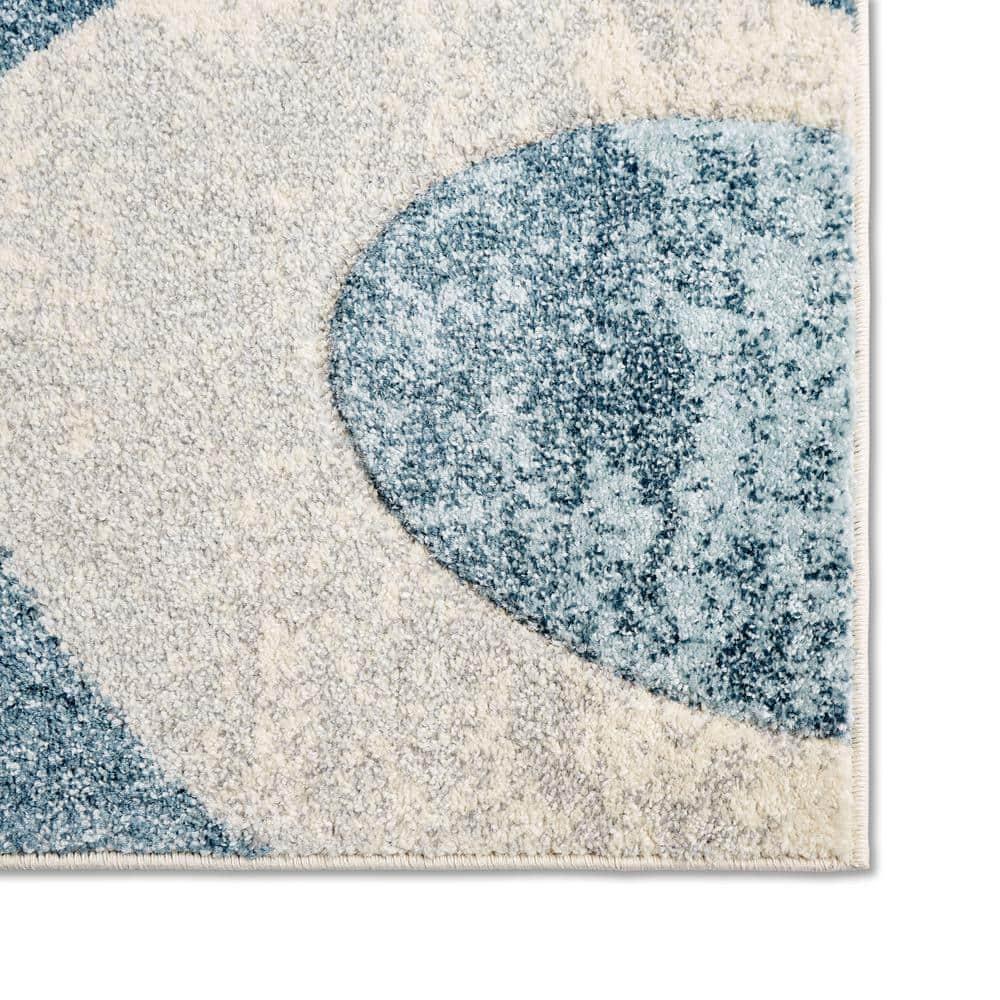 Home Dynamix Slade Contemporary Abstract Area Rug, Blue/Grey, 9'2"x12'5"