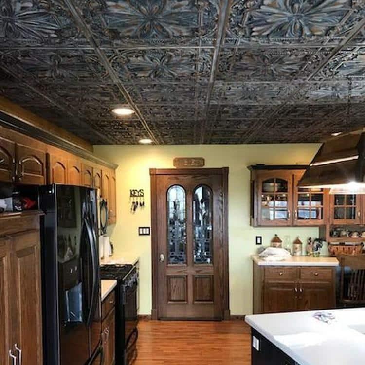 FromPlainToBeautifulInHours Milan 24'' L x 24'' W Textured PVC Drop-In & Glue Up Ceiling Tile Ceiling Tile (Set of 10)