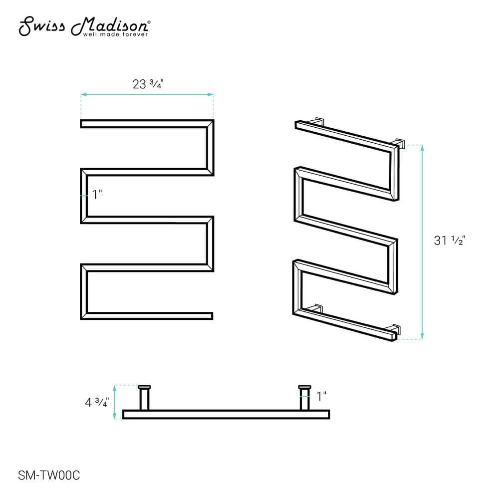 Voltaire 5-Bar Electric Towel Warmer