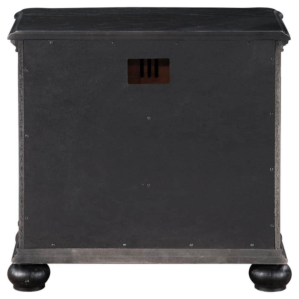 Coaster Celina Traditional 3-drawer Wood Nightstand Bedside Table Black