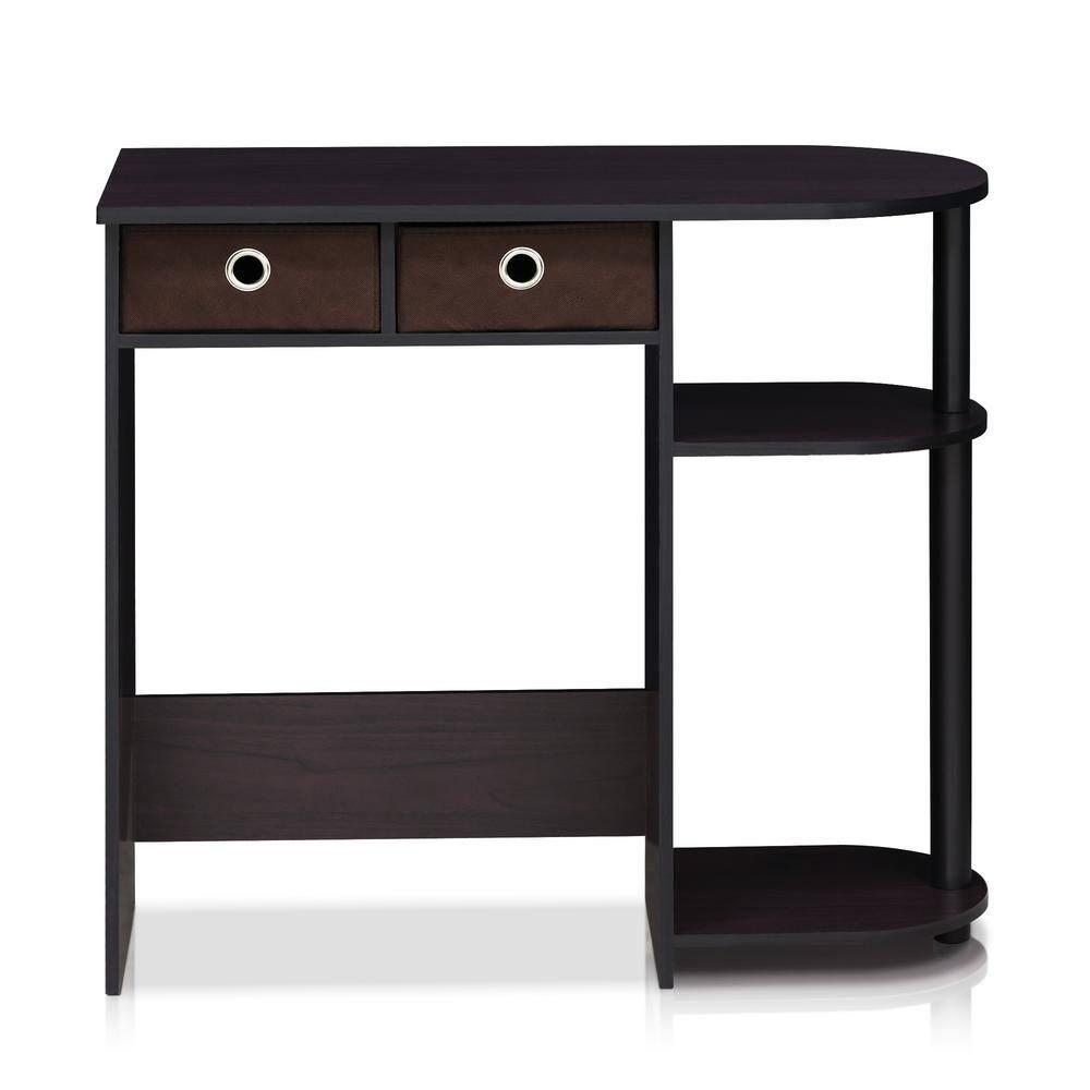 Furinno Go Green Home Laptop Notebook Computer Desk/Table, Dark Walnut, 11193DWN