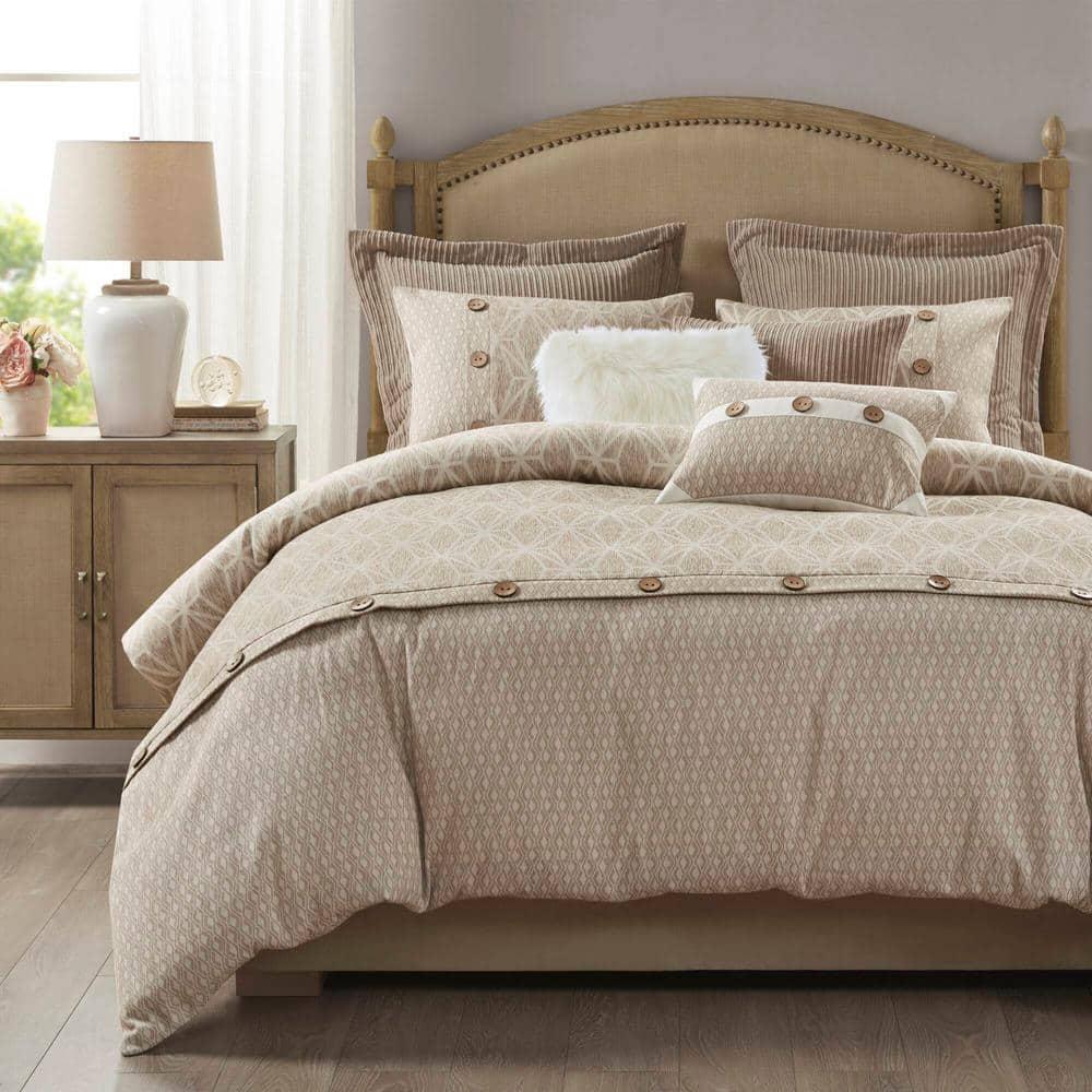 Madison Park Signature Madison Park Signature Grace Geometric Oversized Jacquard Comforter Set