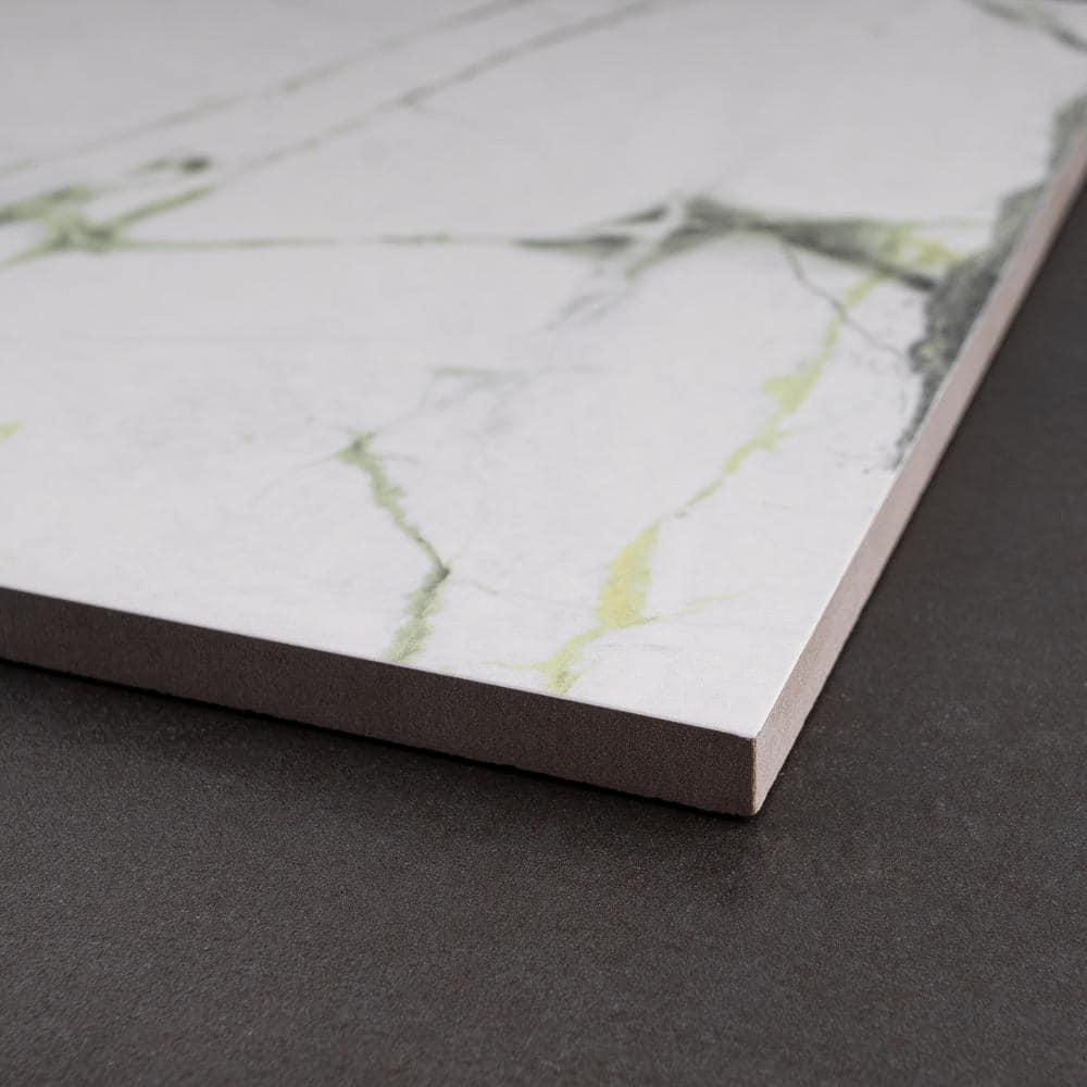 Supreme Tile Senzia Square 7.87 in. x 7.87 in. Matte Porcelain Marble look Floor and Wall Tile