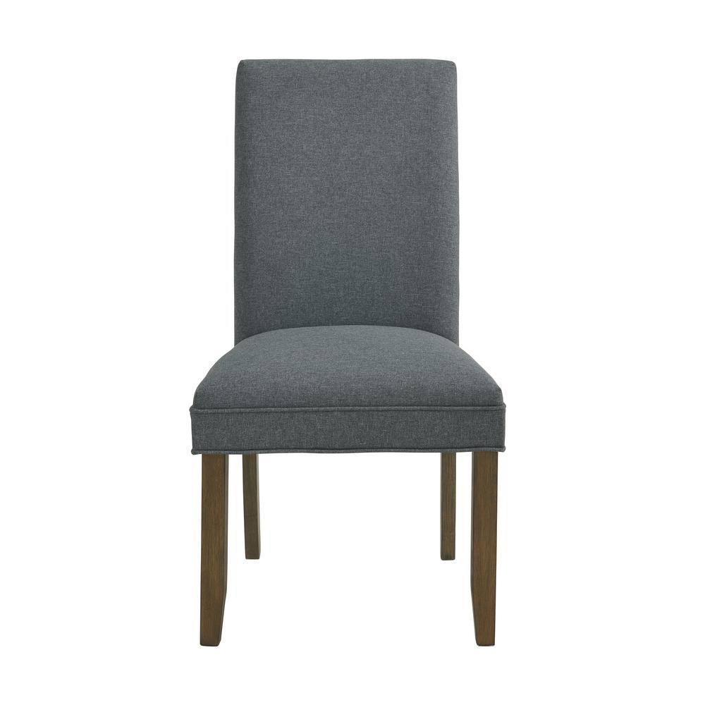 Set of 2 Gwyn Parsons Upholstered Armless Chairs Gray - Alaterre Furniture