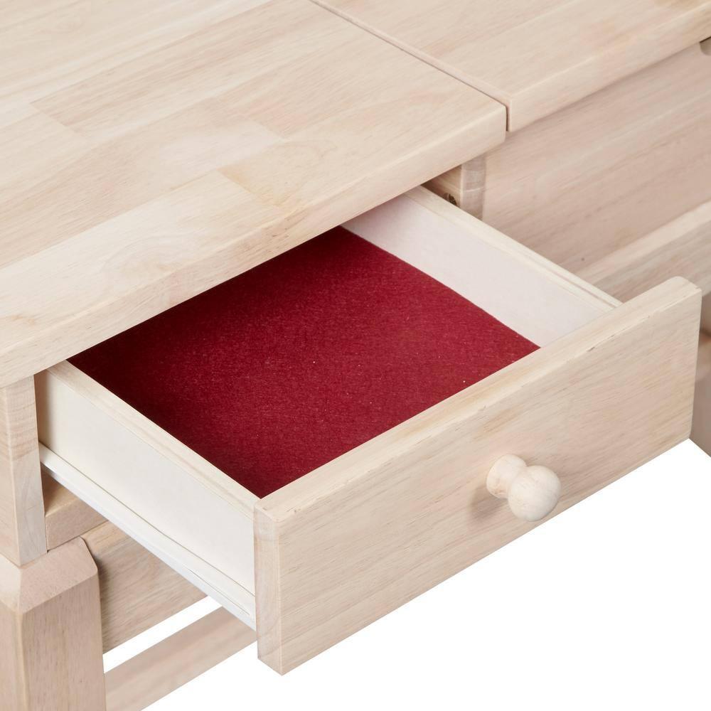 Vanity Table Unfinished - International Concepts