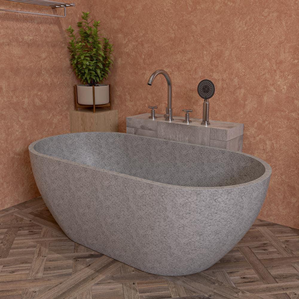 59'' x 29.5'' Soaking Stone Bathtub