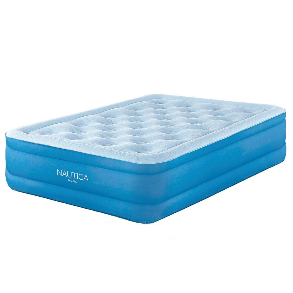 Nautica Nautica SupportAire Inflatable Air Mattress with Anti-Leak Built-in Pump, Puncture Resistant Vinyl