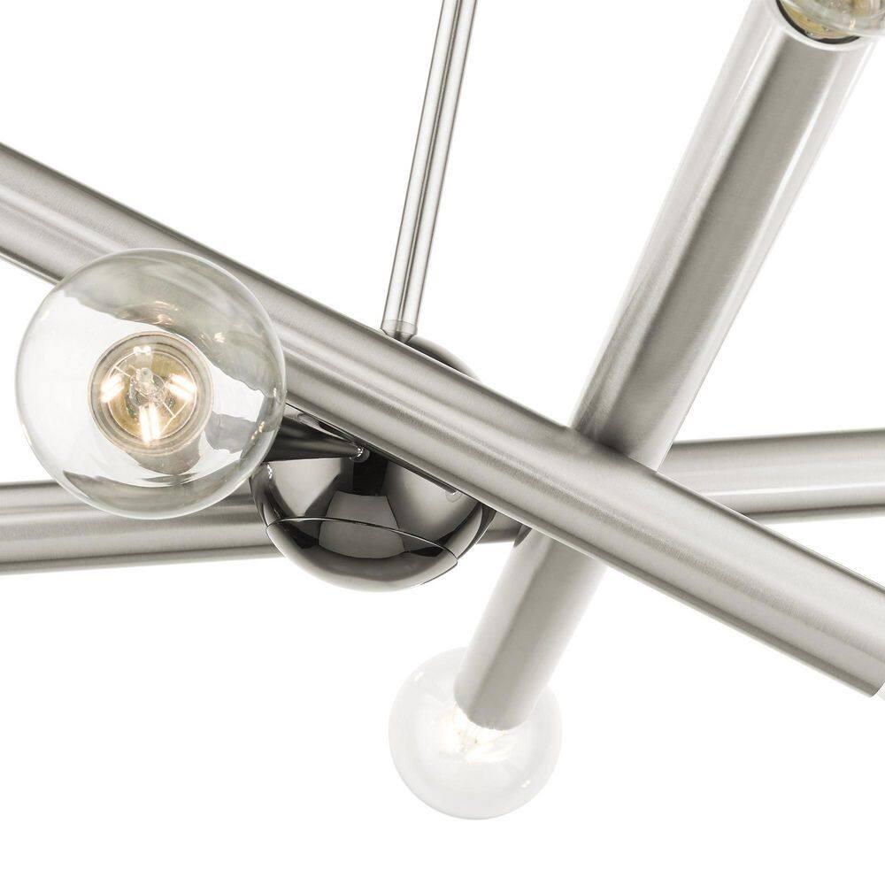 Livex Lighting Stafford 8 - Light Chandelier in  Brushed Nickel