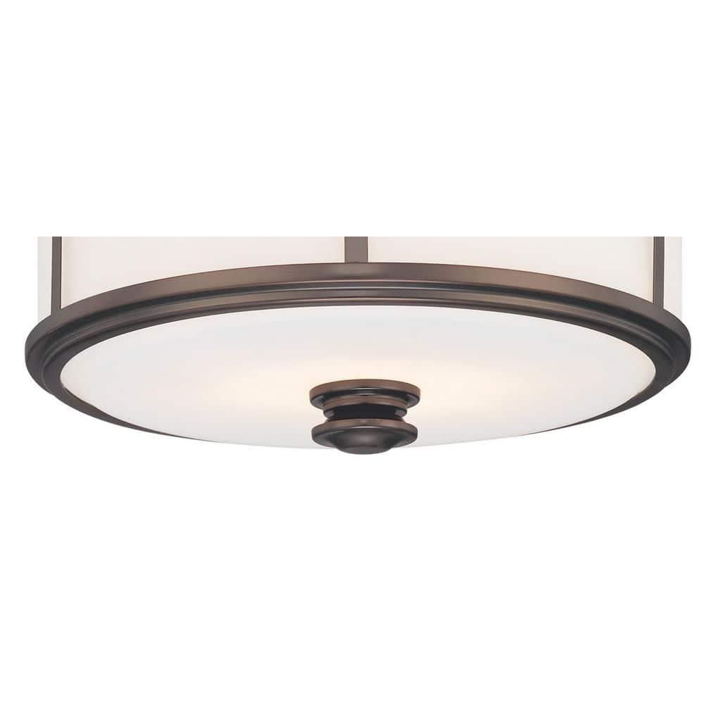 Harvard Court Glass Flush Mount