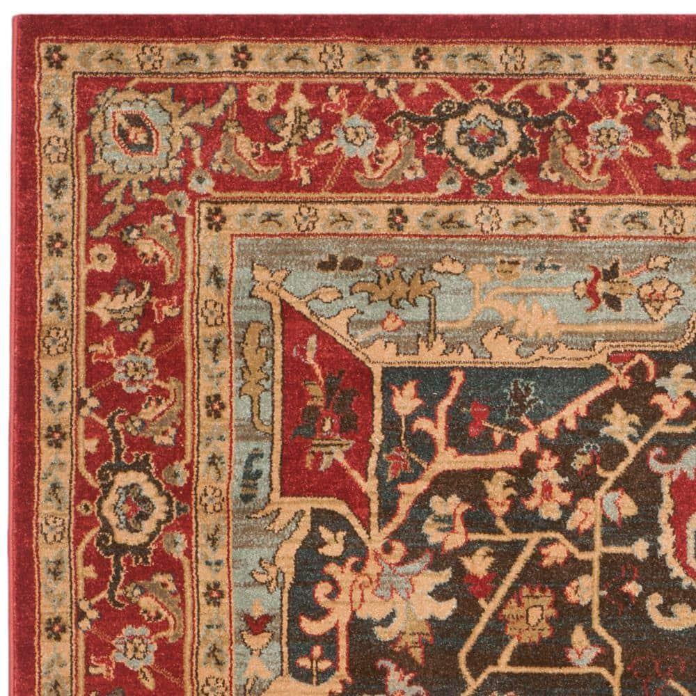 Mahal MAH625 Power Loomed Indoor Area Rug - Red/Red - 6'7"x9'2" - Safavieh.