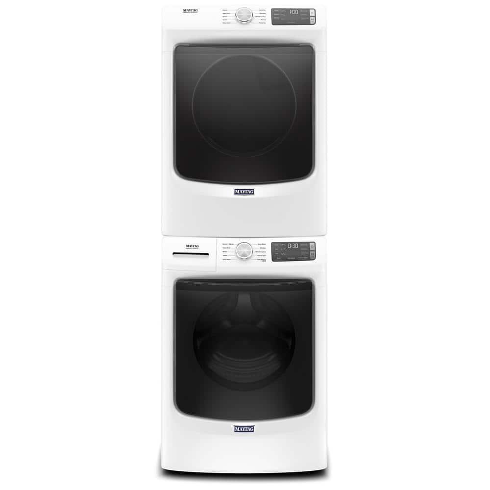 Maytag MED5630HW 7.3 Cu. Ft. White Front Load Electric Dryer with Extra Power and Quick Dry Cycle