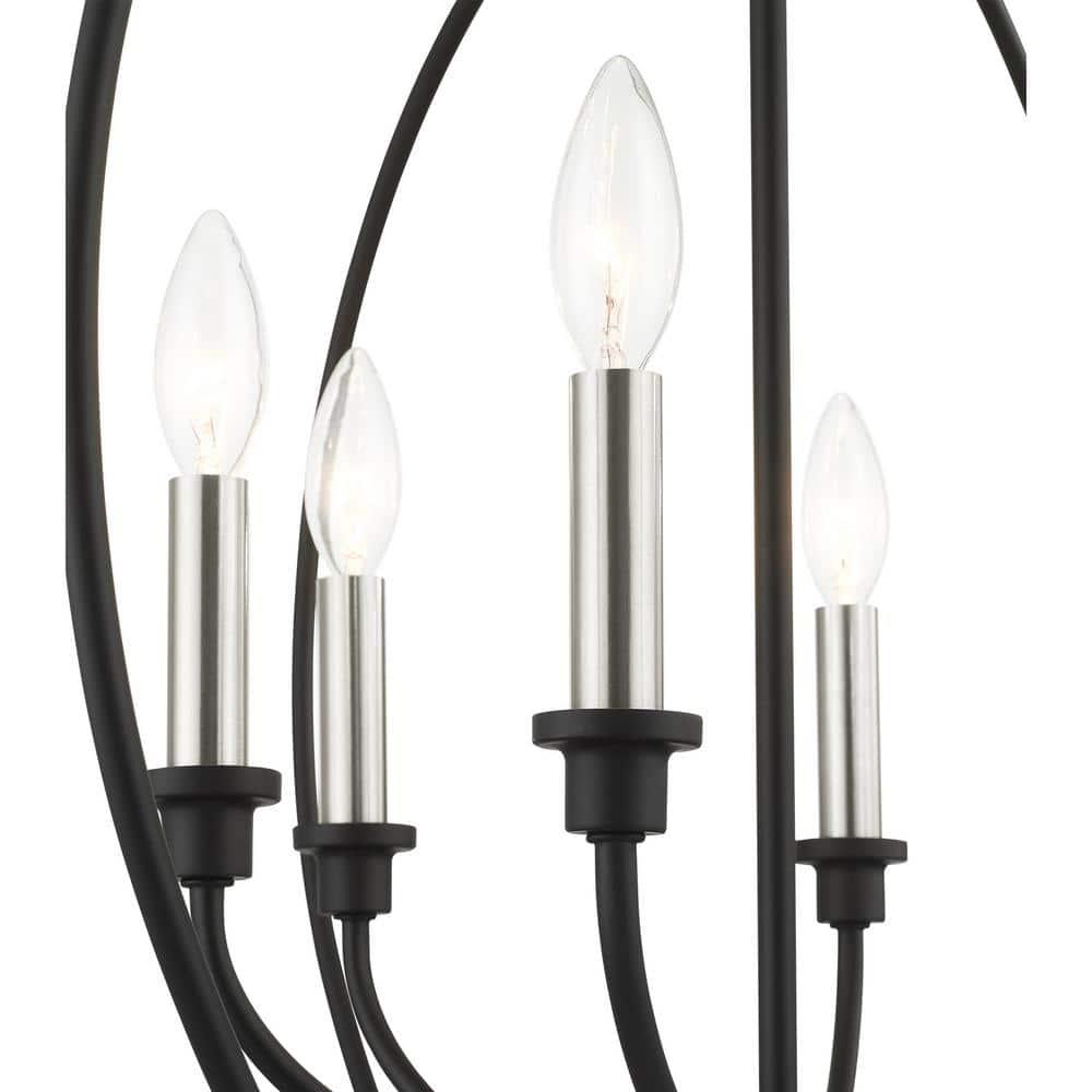 Livex Lighting Milania 6 - Light Chandelier in  Black