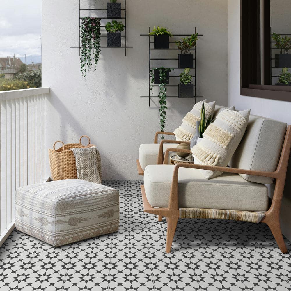 9" W x 9" L Peel & Stick Floor Tile Marrakech Luxury Vinyl Flooring