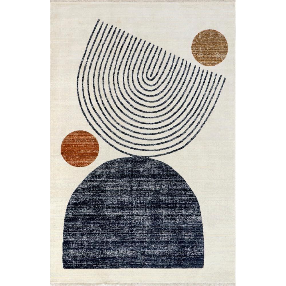 Nuloom Bevin Abstract 7x10 Indoor Area Rug for Living Room Bedroom Dining Room Kitchen, Beige/Multicolor