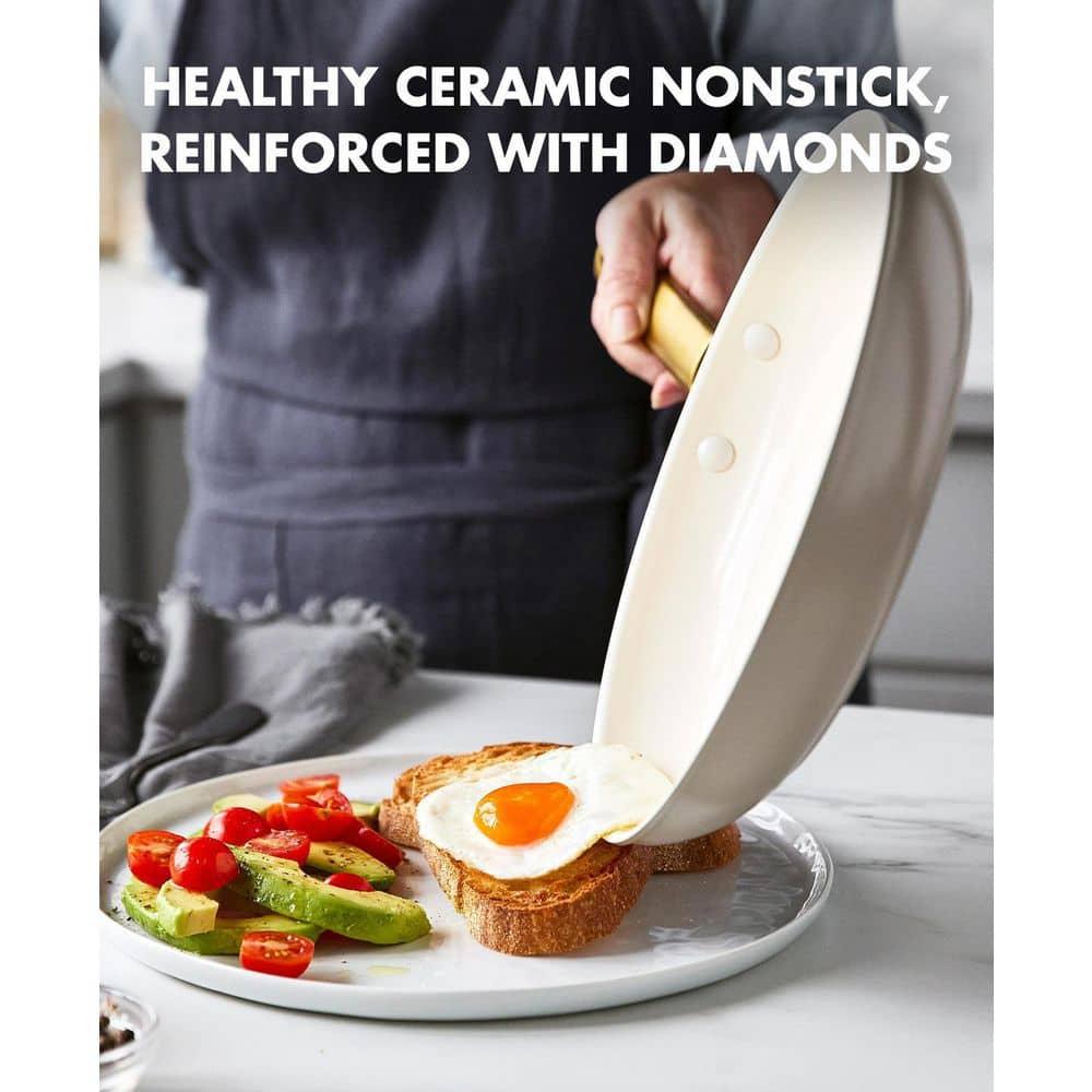 GreenPan ™ Reserve Taupe 2-Piece 10" and 12" Ceramic Non-Stick Fry Pan Set