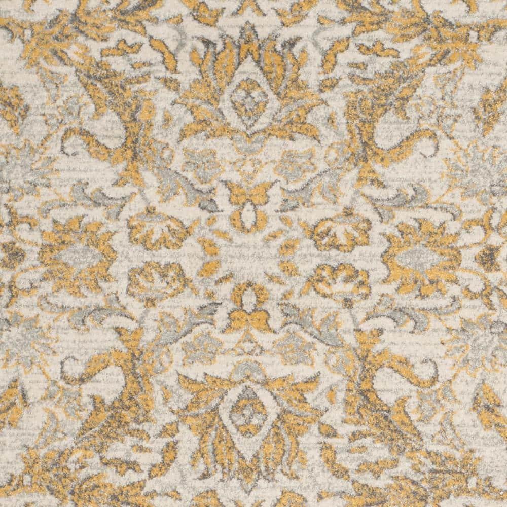 Evoke EVK238 Power Loomed Area Rug - Ivory/Gold - 6'7"x9' - Safavieh.