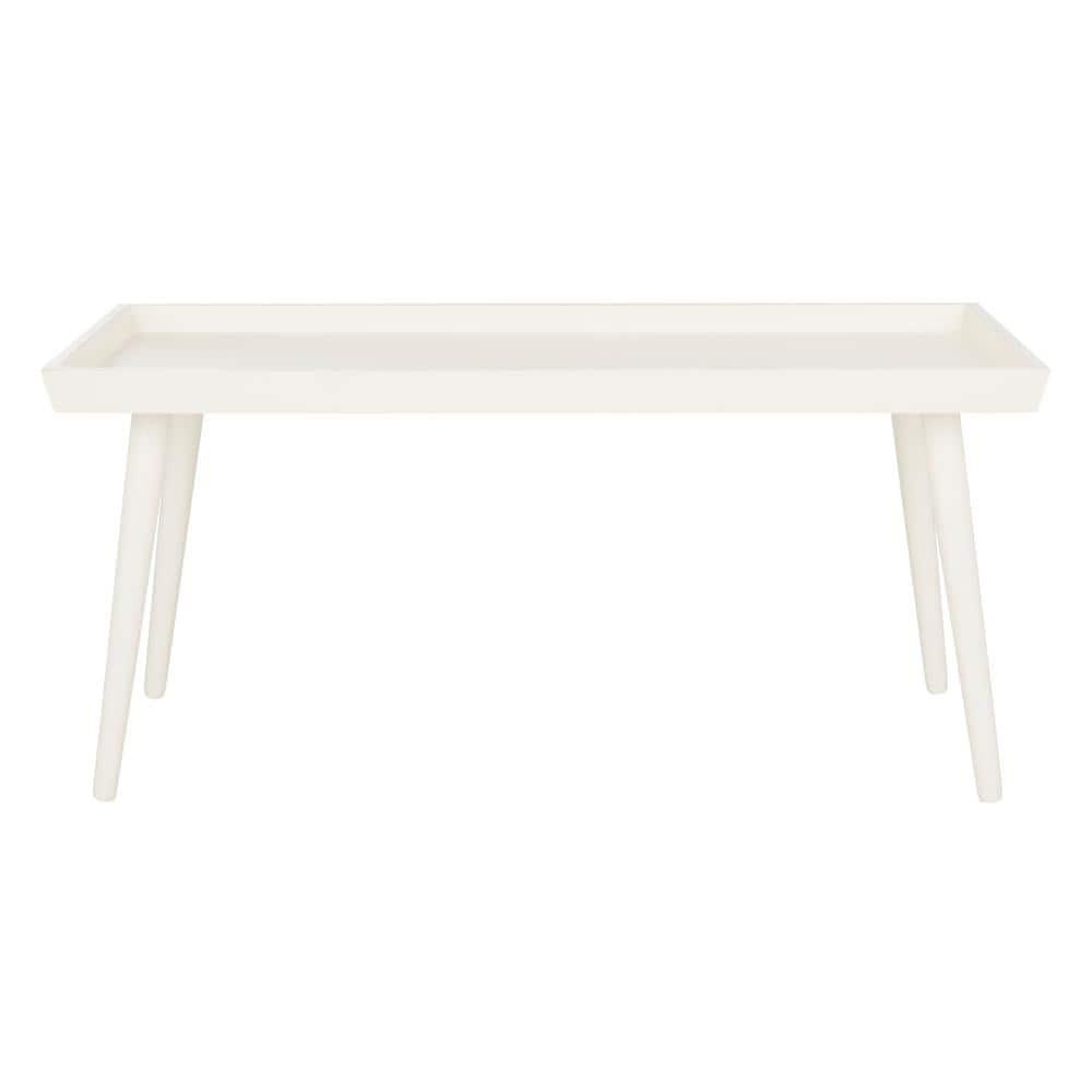 Nonie Coffee Table With Tray - Vintage White - Safavieh
