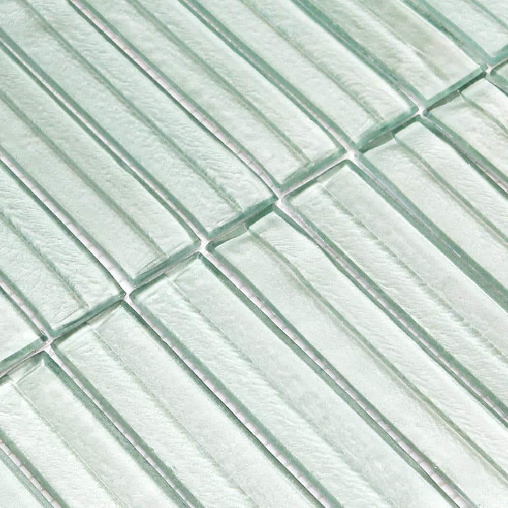 Tara Stacked 11.61" x 11.73" Molten Glass Mosaic Wall Tile (0.95 Sq. Ft. / Sheet)
