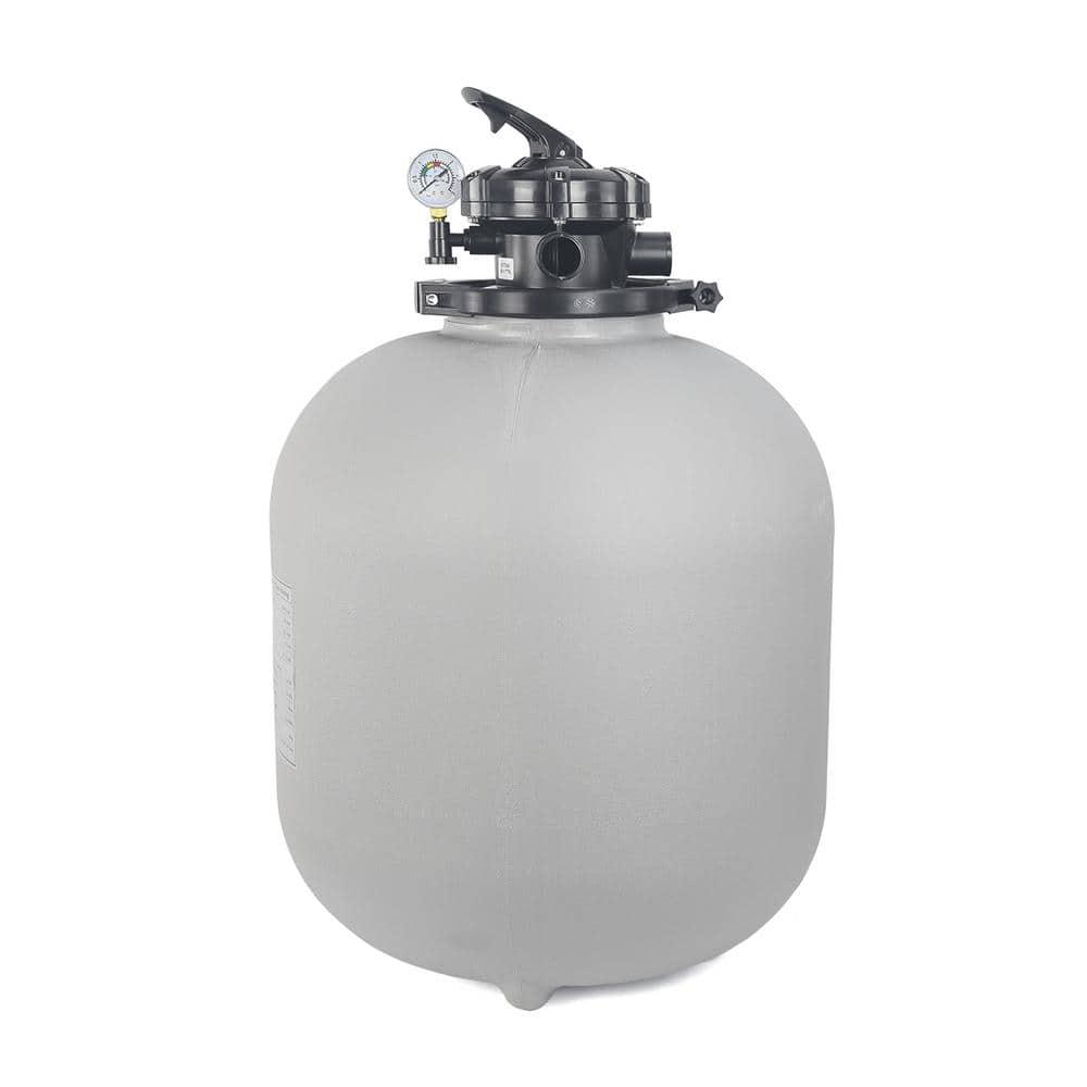 XtremepowerUS 19" Sand Filter Pump, 4500GPH,  With 1.5HP Pool Pump For Above Ground Pools, With 5-Way Multi-Port Valve & Strainer Basket, For Domestic & Commercial Pools