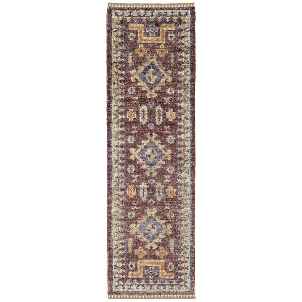 Cornado Hand-Knotted Wool Rug - Red / 2'6" x 14' Runner