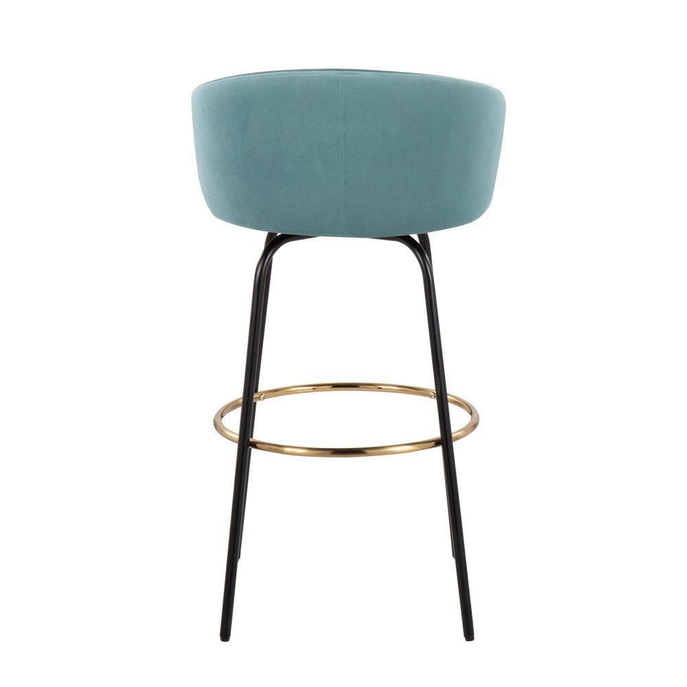 George Oliver Lakyia Upholstered Counter Stool with Metal Frame (Set of 2)