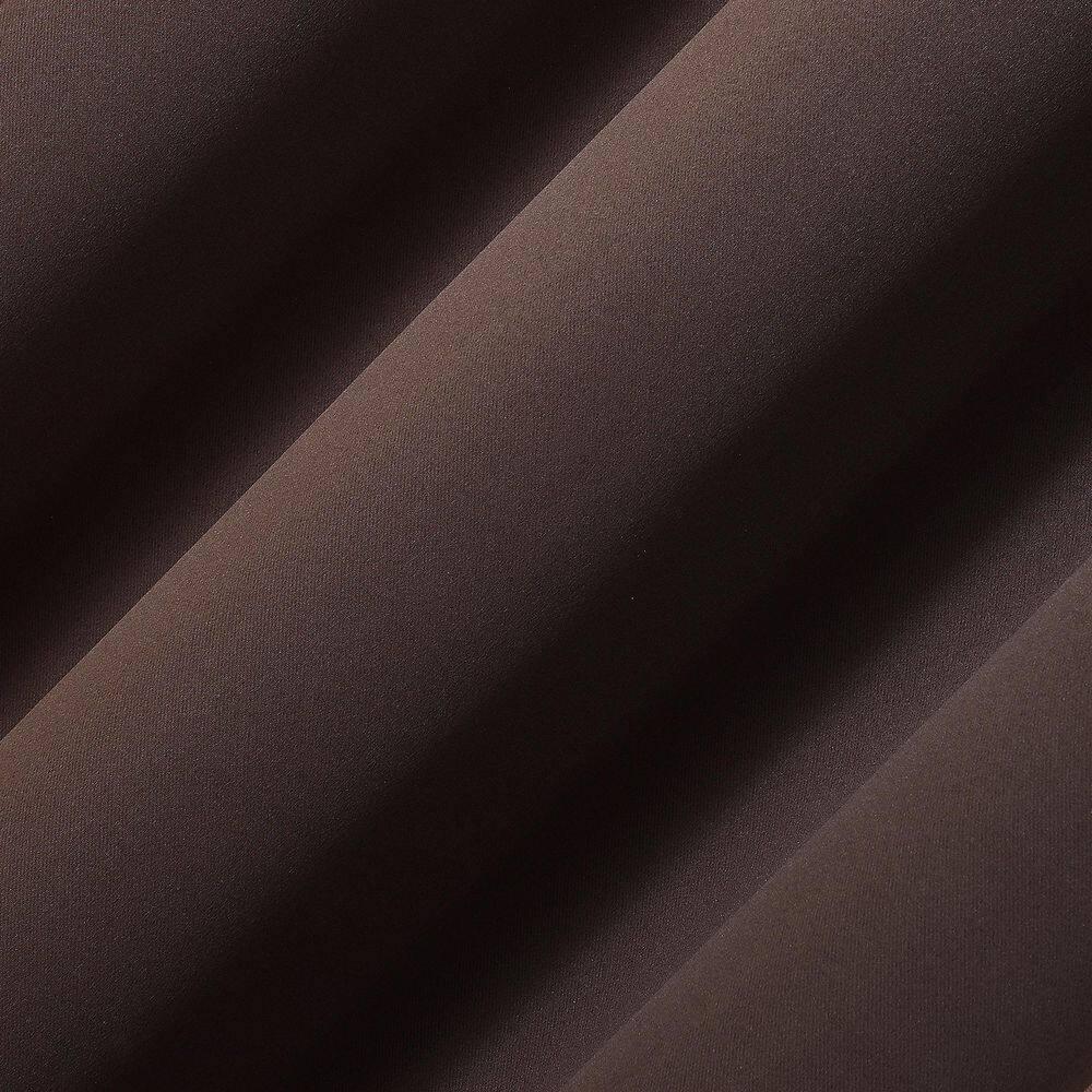 54"x108" Sun Zero Blackout Kenneth Energy Saving Grommet Curtain Panel Dark Brown: Modern Indoor Curtain Panels