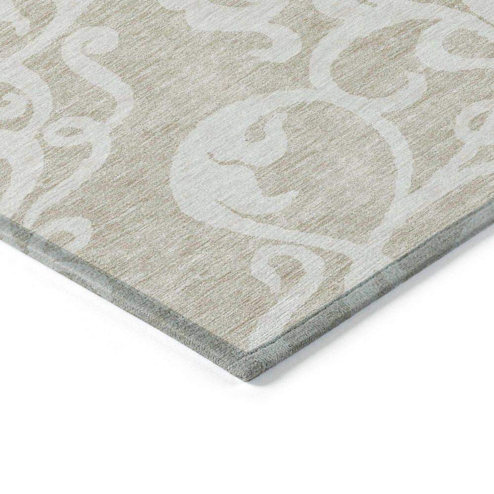 Chayden Washable Damask Indoor / Outdoor Rug