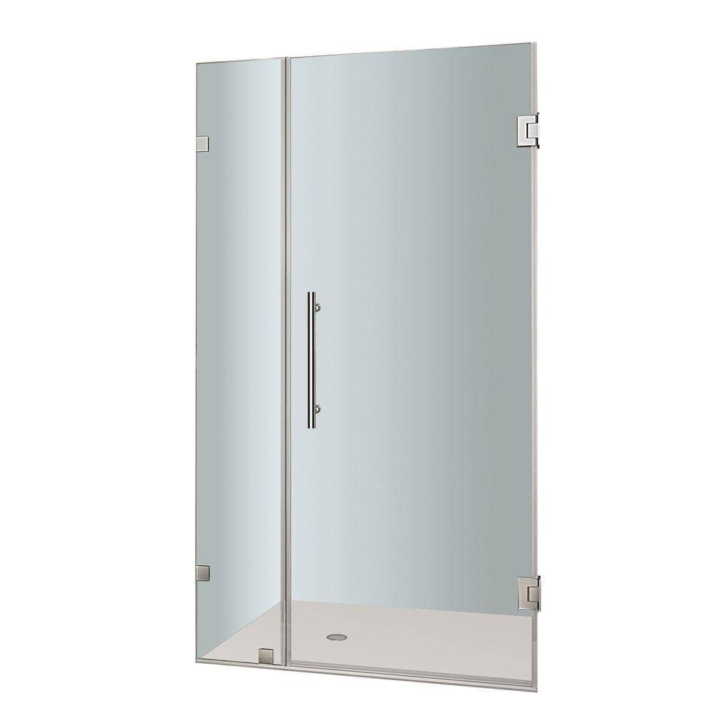 Nautis 32" x 72" Hinged Frameless Shower Door