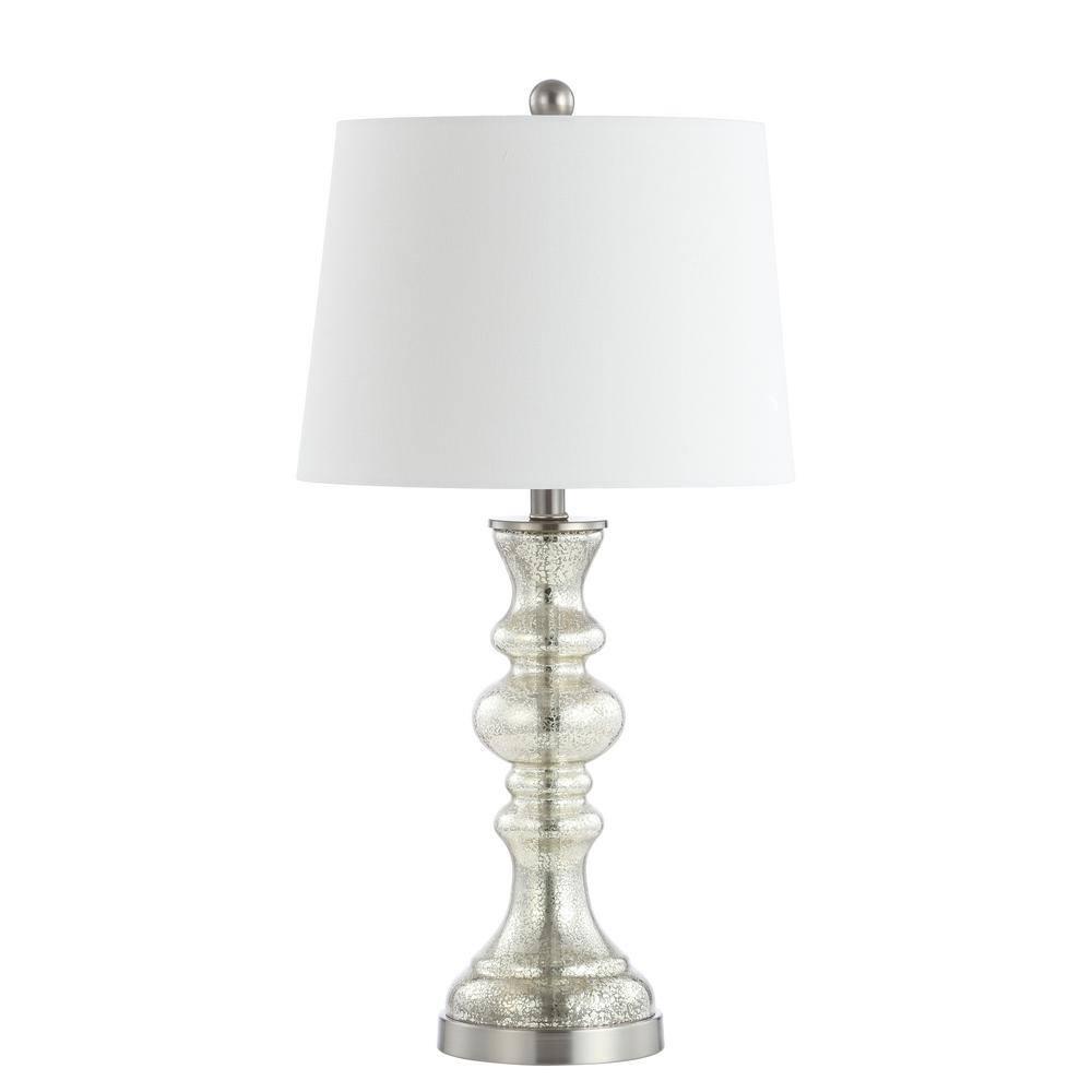 Jaiden Table Lamp - Silver/Ivory - Safavieh.