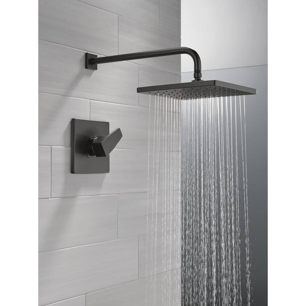 Modern Raincan Square Single-Function Shower Faucet Set, Valve Trim Kit, Rainfall Shower Head