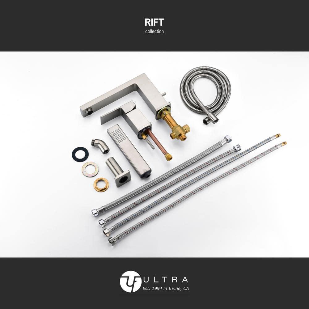 Ultra Faucets Rift 1 Handle Bathroom Roman Tub Faucet UF65843